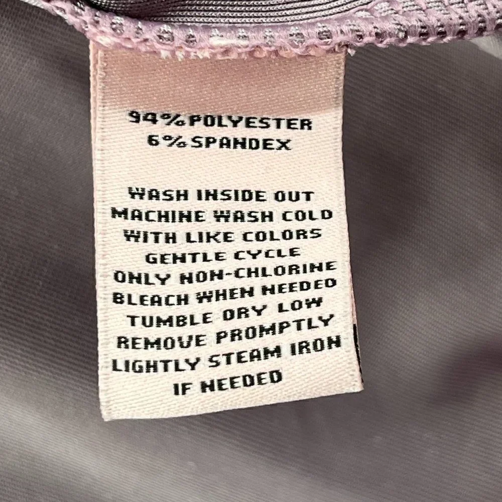 VTG Y2K Juicy Couture Lilac Shimmer Zip Up Velour Track Jacket